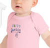 Happy Camper Arrow and Feather Embroidered Baby short sleeve one piece