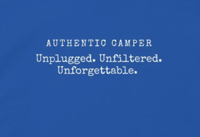 Authentic Camper Unplugged. Unstoppable. Unforgettable. Youth Heavy Blend Hoodie