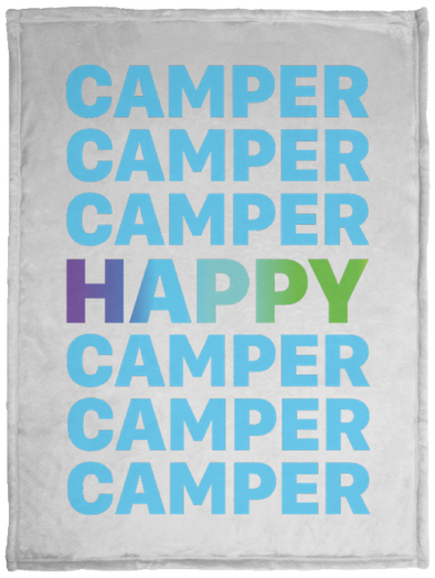Happy Camper Surfs Up! Cozy Plush Fleece Blanket - 30x40