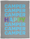 Happy Camper Surfs Up! Cozy Plush Fleece Blanket - 30x40