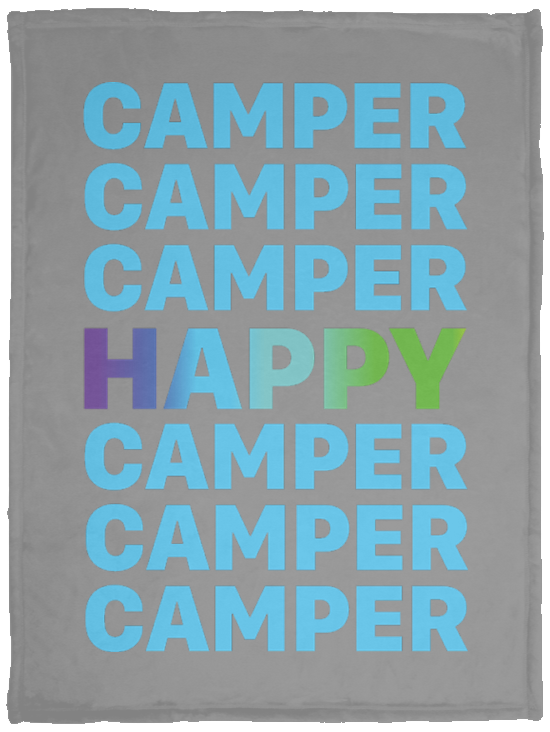 Happy Camper Surfs Up! Cozy Plush Fleece Blanket - 30x40