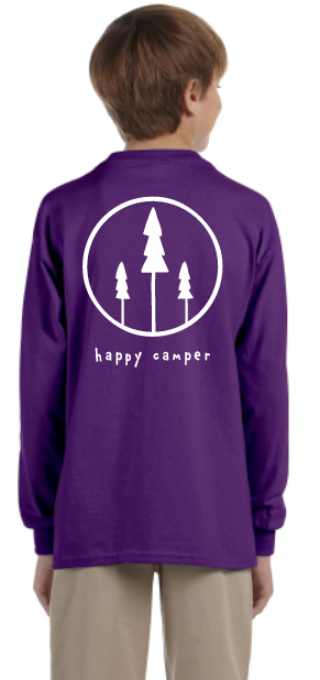 Happy Camper All Year Long Youth Long Sleeve Tee