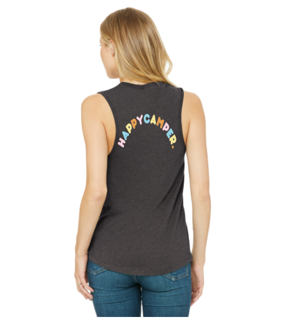 Smiley Happy Camper Women's Tank