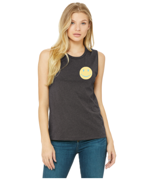 Smiley Happy Camper Women's Tank